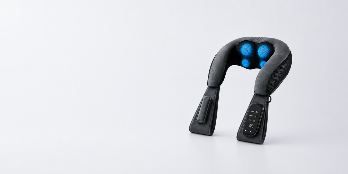 Person relaxing with a Reliqo wellness product